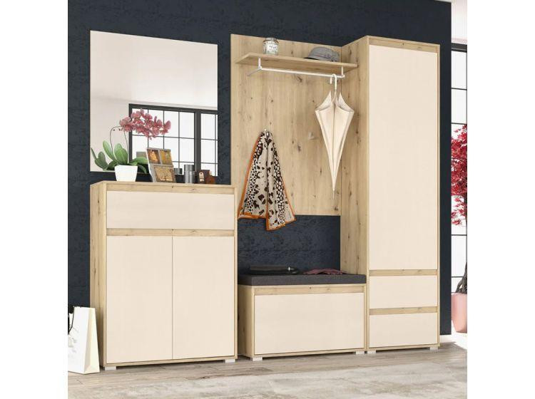 Тумба 1Д Торино для обуви 761х435х350 мм - Дуб Артисан + Шампань Львов - изображение 3