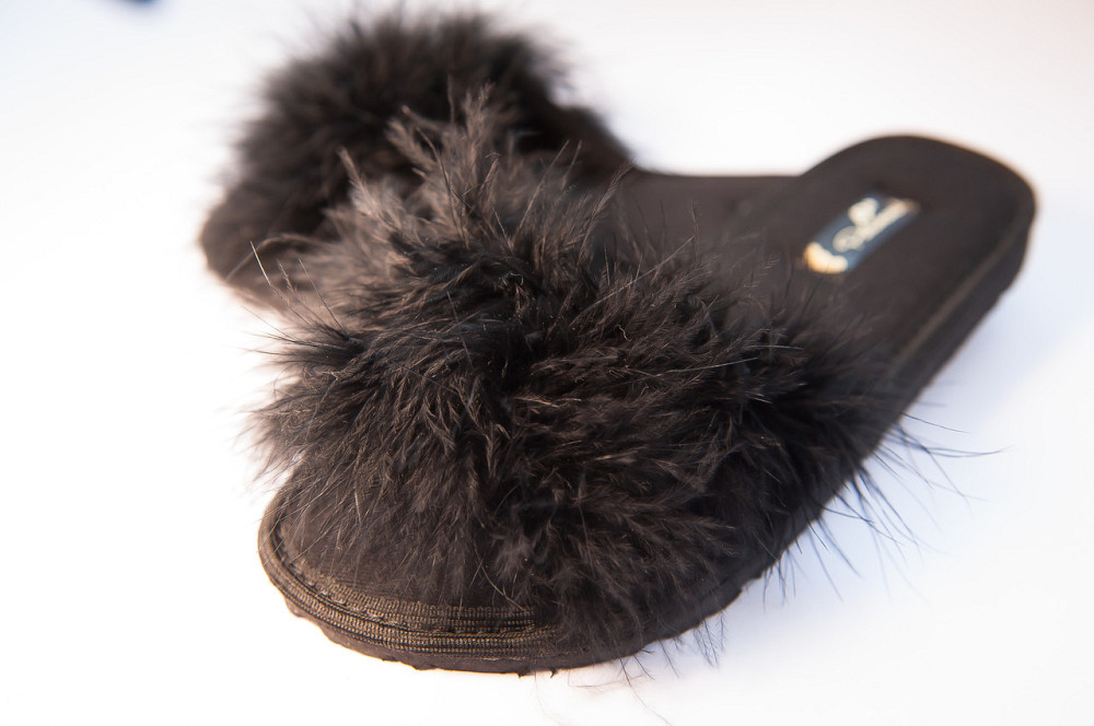 Тапочки домашні жіночі пушистики PaGo "Марабу" Чорні 37 Одеса - фото 2