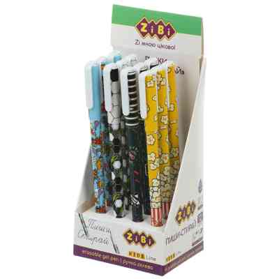 Ручка гелевая ZiBi пиши-стирай для мальчиков Синий 0.5 мм Разноцветный корпус (ZB.2211-99) Винница