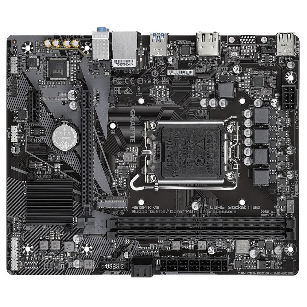 Материнська плата Gigabyte H610M K V2 Socket 1700 ( без Wi-Fi ) Харків - фото 4