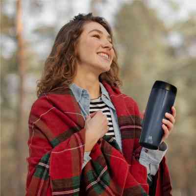 Термокружка Line Art Ofelia 380 мл графітовий (60023522LA-11) Винница