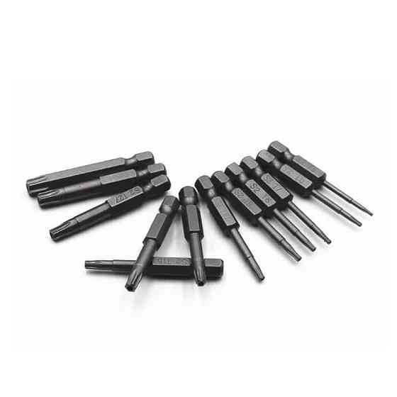 Набір бит Torx 11 шт, 75 мм, з магнітом Київ