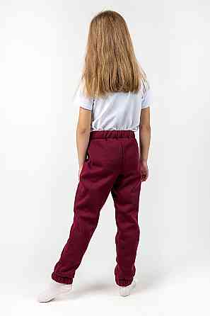 Дитячі теплі штани унісекс, бордовийр. 110 топ Крохатушка одяг Київ