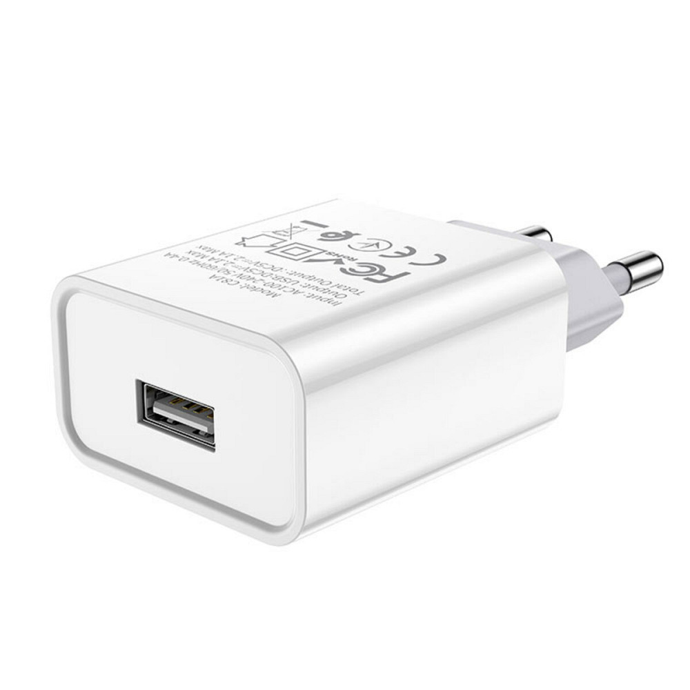 Мережевий зарядний пристрій HOCO C81A Asombroso single port charger White Киев - изображение 3
