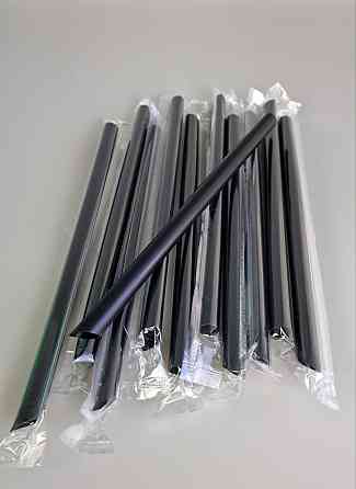 Трубочка Метелик ті в індивід. упаковці Чорна (250 шт.) Харків