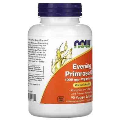 Трави Now Foods Олія Примули Вечірньої 1000 мг, Evening Primrose Oil, 90 вегетаріан (NOW-01758) Вінниця