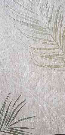 Обои винил на флизелине горячего тиснения DUKA Selective1.06х10 листья папоротника.зеленые на бежевом  DK32250 Киев