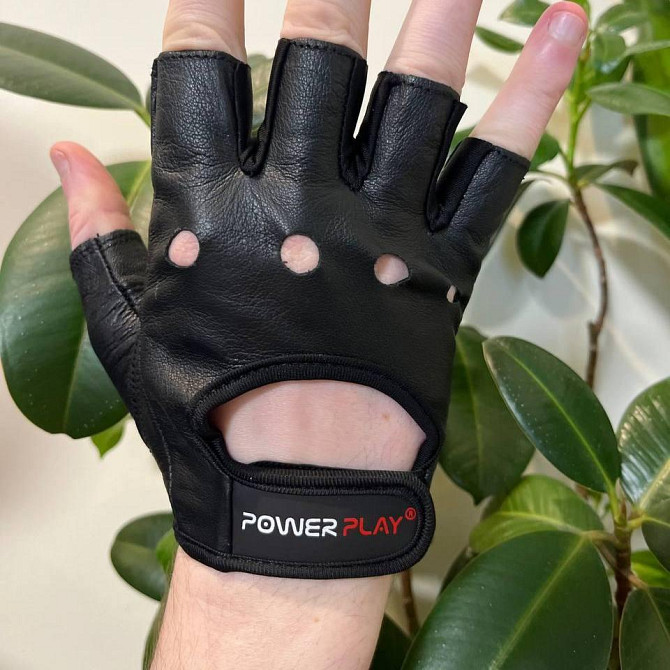 Рукавички для фітнесу PowerPlay 1572 Чорні L Кам'янське - фото 2