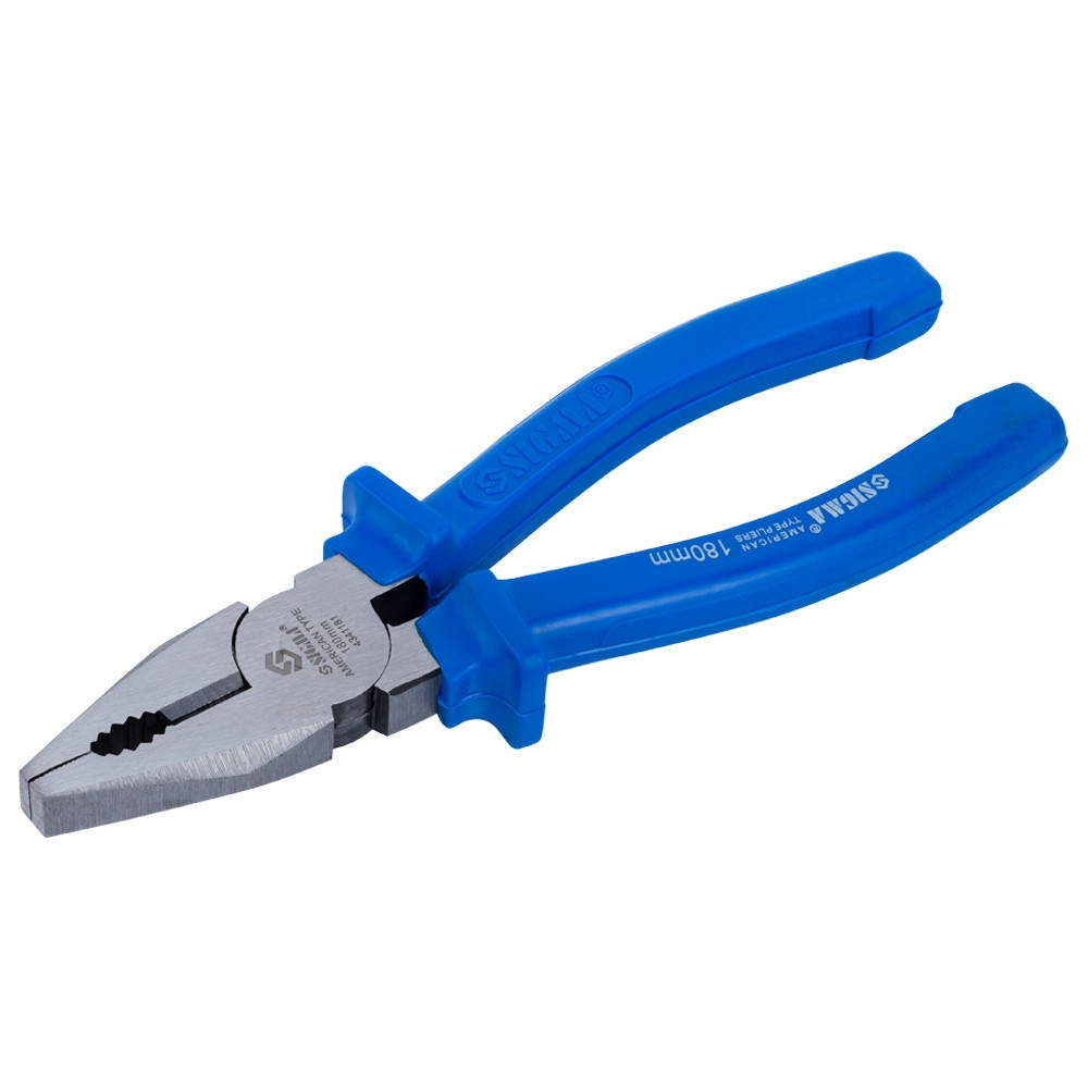 Плоскогубцы 180мм синие SIGMA (4341181) Киев - изображение 3