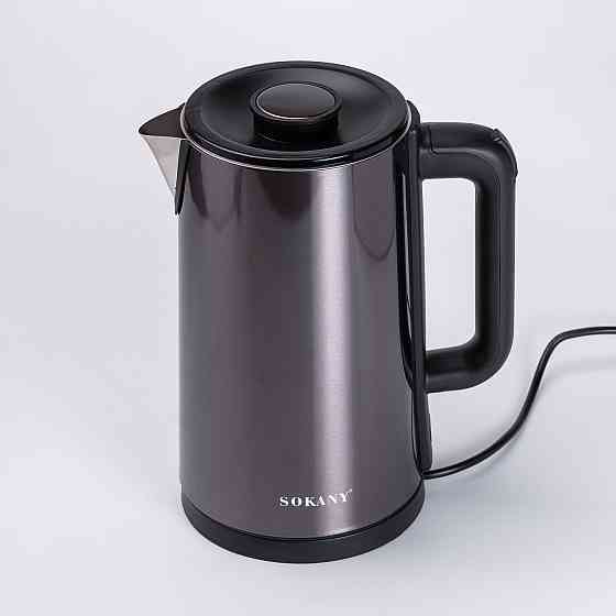 Чайник електричний Sokany 3 л сірий Київ