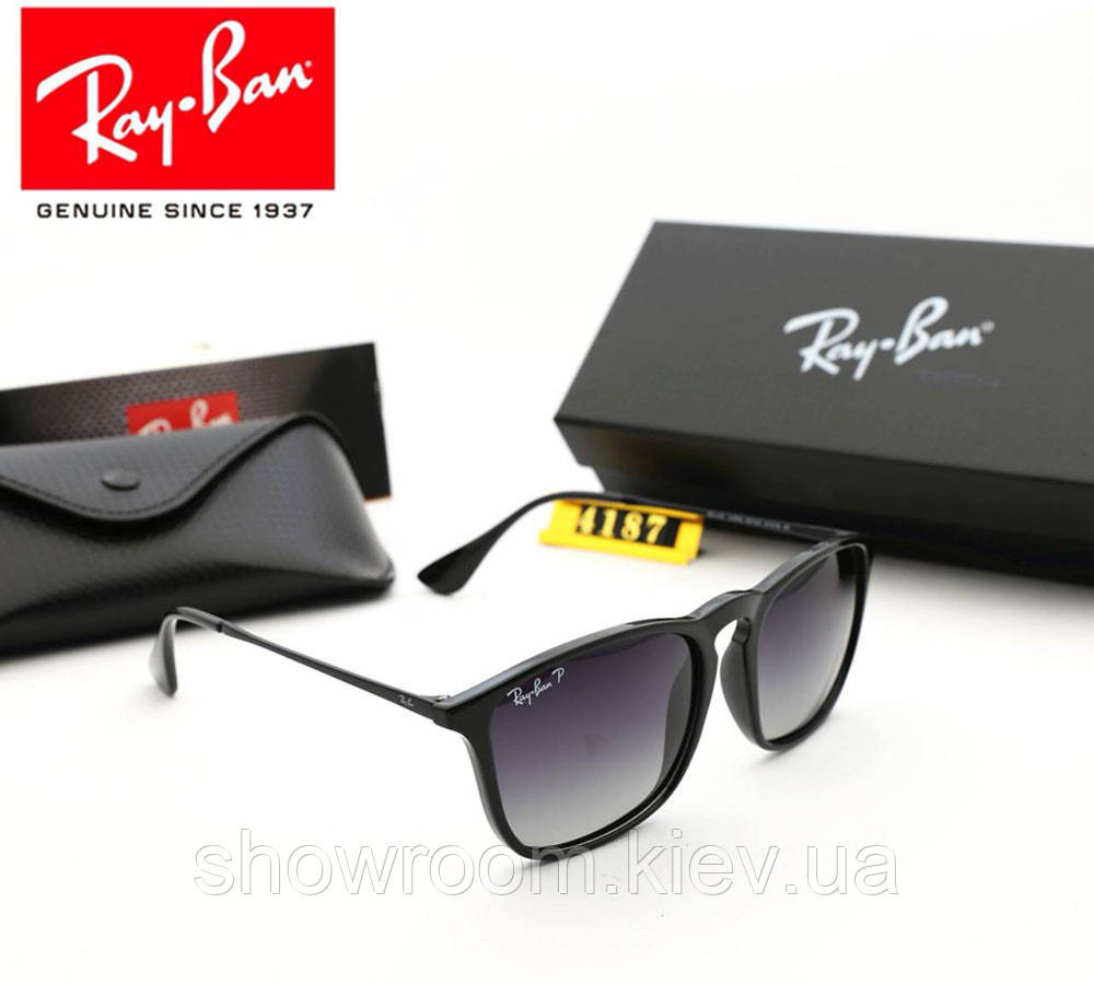 Жіночі сонцезахисні окуляри Rayban (4187) Київ - фото 2