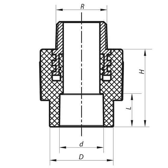 Соединительная муфта ЗР 32x3 /4M PPR Koer K0098.PRO (KP0117) Киев