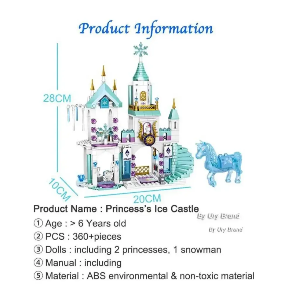 Конструктор для девочек Disney Холодное сердце принцесса снежный замок 360 шт Запорожье - изображение 4