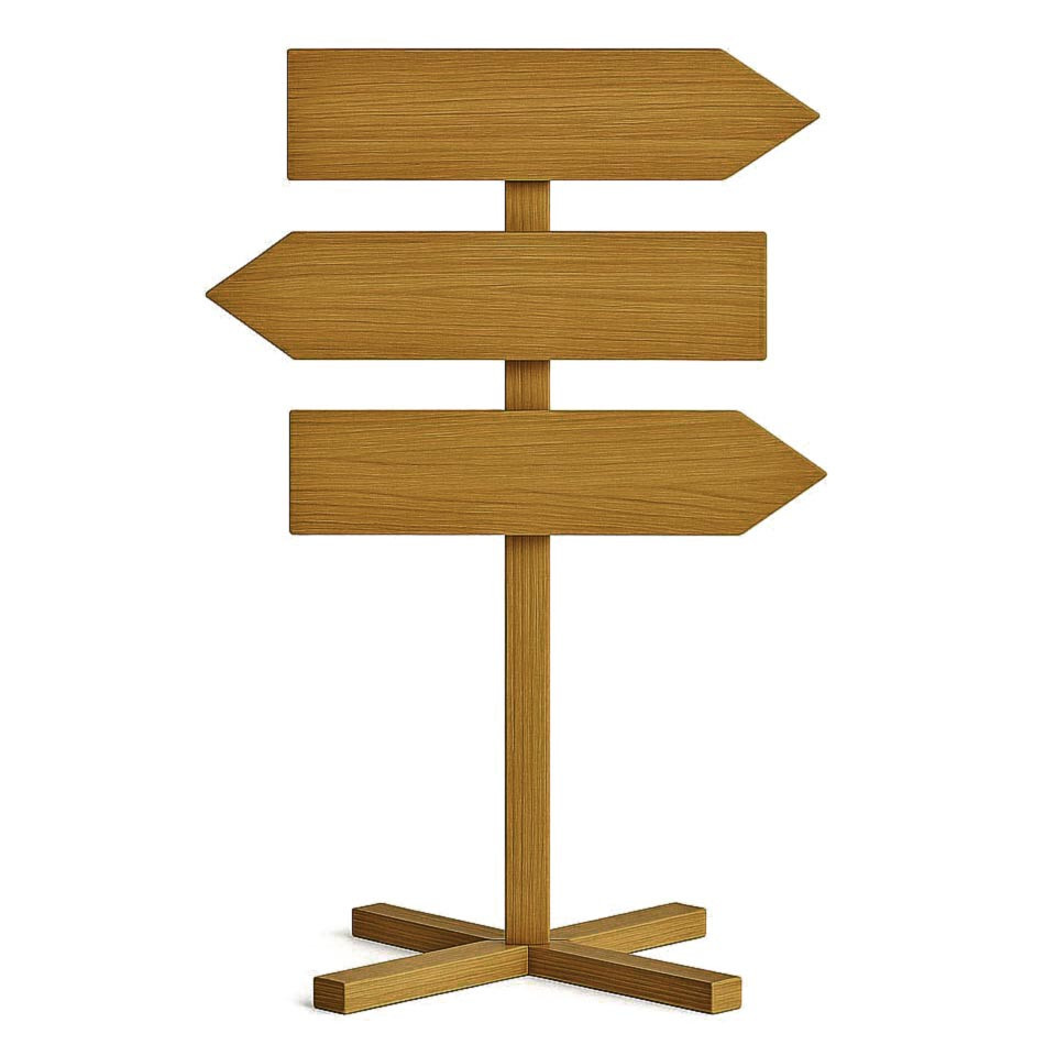 Напольная стрелка-указатель 