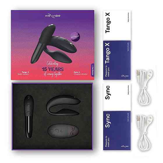 Подарунковий набір We-Vibe 15 Year Anniversary Collection, смарт-вібратор для пар + віброкуля Sex Aura Київ