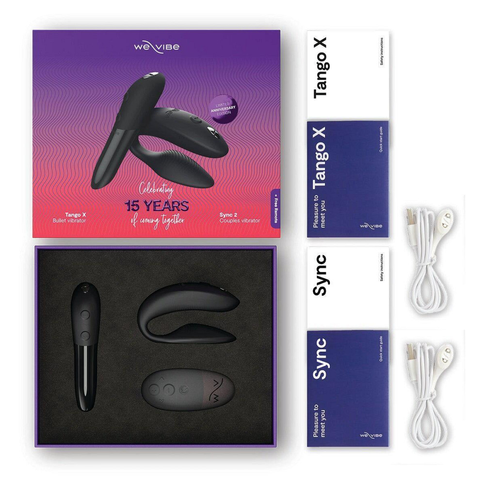 Подарунковий набір We-Vibe 15 Year Anniversary Collection, смарт-вібратор для пар + віброкуля Sex Aura Київ - фото 5