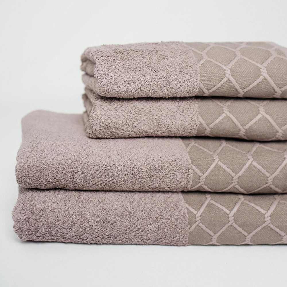 Набір Махрових рушників, Махра,Рожевий,50/90 та 70/140 Київ - фото 1