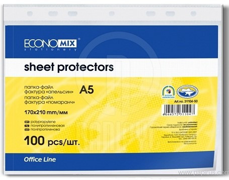 Файл "Norma" A5 30мк 5021 прозор (за 100шт), шт Київ - фото 1