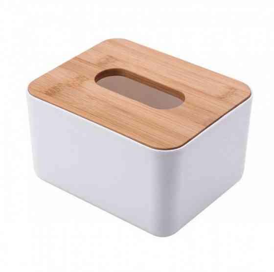 Бокс для серветок Tissue з бамбуковою кришкою Вінниця