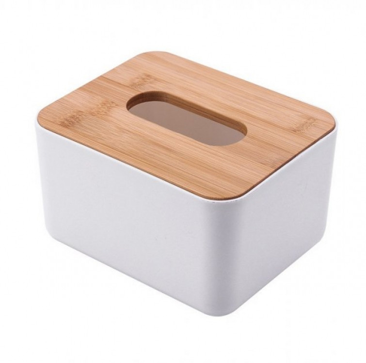 Бокс для серветок Tissue з бамбуковою кришкою Вінниця - фото 1