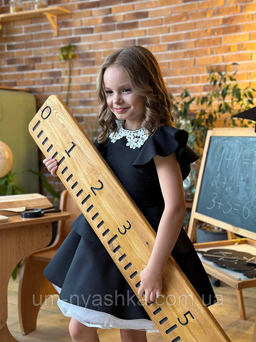 Красиве шкільне плаття з воланами Уенсдей 104-152 Кривий Ріг - фото 3