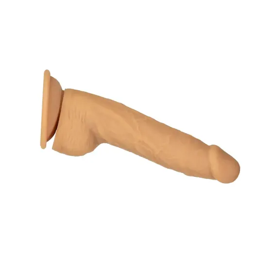 Фалоімітатор ADDICTION Dual Density Silicone Dildo Caramel 8″, присоска, діаметр 4,3 см, віброкуля в Львів