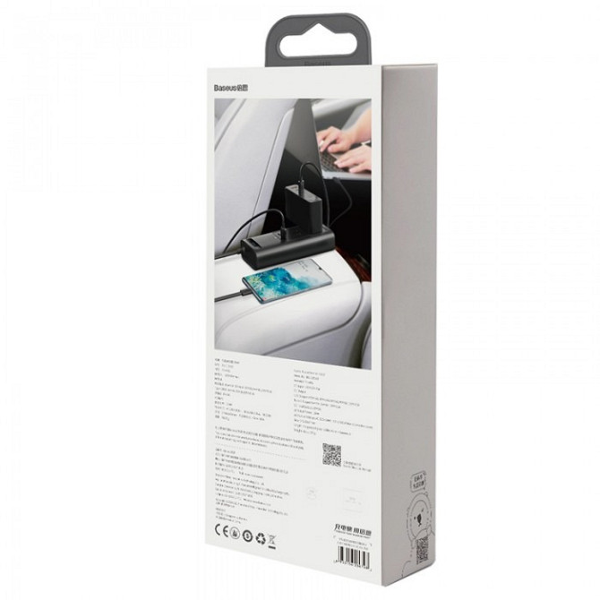 Автомобільний інвертор Baseus In-Car Inverter 150W 220V CN EU CRNBQ-A01 (Чорний) Миколаїв - фото 7