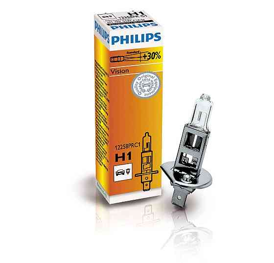 Галогенова лампа PHILIPS 12258PRC1 H1 55 W 12 V P14,5s Premium +30% Харків
