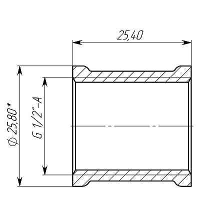 Муфта 1/2″ВВ латунна LM331S OPTIMUM Тернопіль