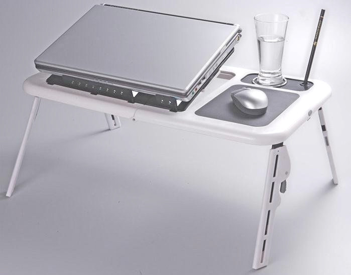 Портативний столик для ноутбука з охолодженням 2 USB кулерами E-Table LD-09 (10) Одеса - фото 5