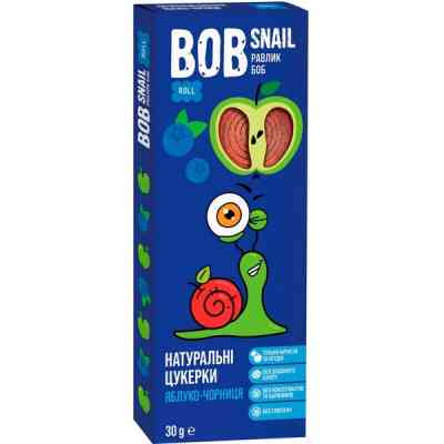 Цукерка Bob Snail Равлик Боб Яблуко-Чорниця, 30 г (4820206080066) Вінниця