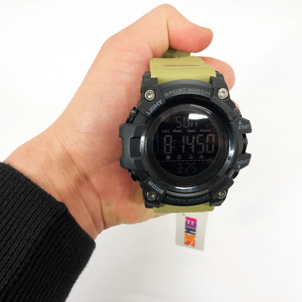 Лучшие тактические часы SKMEI 1384KH, Наручные часы для военных тактические часы Спецназ OL-80 Львов - изображение 12