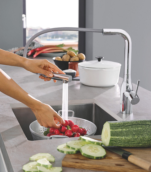 Змішувач для кухні з висувним виливом Grohe Essence New   ( 30270000 ) 36498 Харків - фото 7