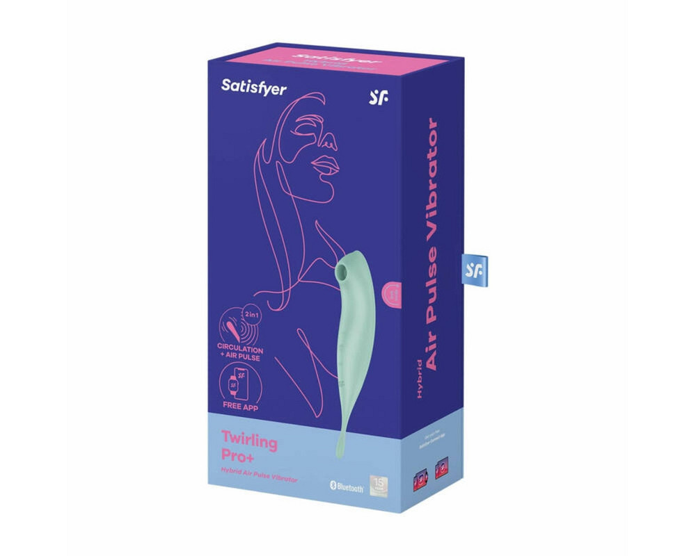 Вибратор с волновой стимуляцией Satisfyer Twirling Pro с приложением, мятный Sex Aura Киев - изображение 5