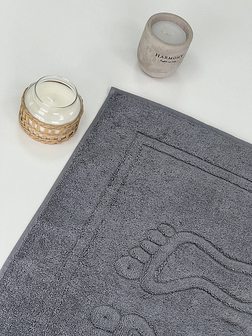 Махровое полотенце для ног Ideal Textile 50х70 коврик серый 700 г/м2 (56861172) Черновцы - изображение 5