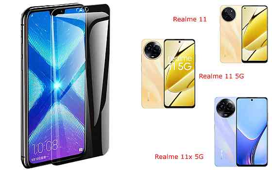 Защитное стекло NeoGlass для Realme 11, Realme 11 5G, Realme 11x 5G – ультрапрозрачное и устойчивое Киев