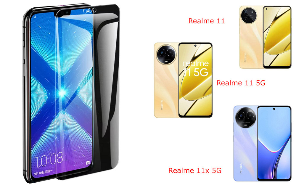 Защитное стекло NeoGlass для Realme 11, Realme 11 5G, Realme 11x 5G – ультрапрозрачное и устойчивое Киев - изображение 2