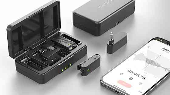 Бездротовий мікрофон для iPhone Android камери Type-C 3.5mm Ulanzi A100 Київ