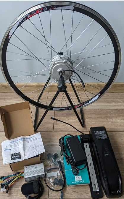 Набор для велосипеда 350W 36/48V Аккумулятор в корпусе на раму Харьков - изображение 3