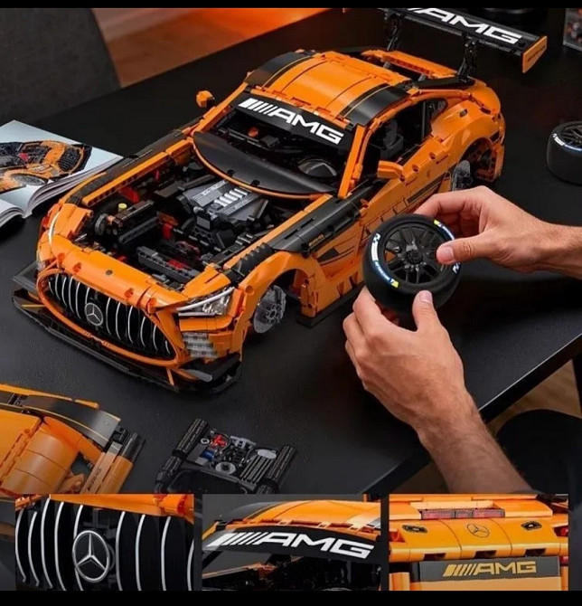 Конструктор CaDA Master Mercedes-AMG GT3 C64008W 1:8, 5466 деталей, гоночный автомобиль, механическая модель с LED и пневматикой Киев - изображение 5