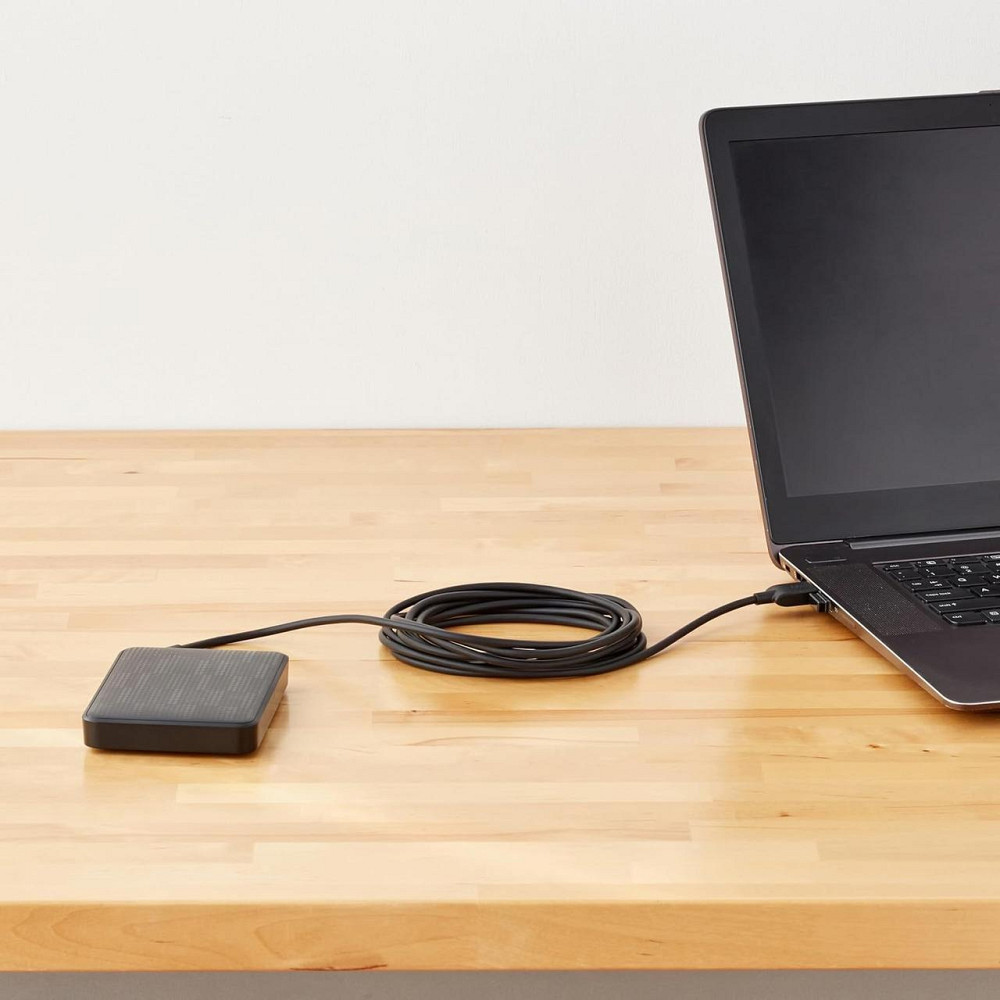 Кабель USB A на Micro USB 2.0 3 м чёрный 480Mbps с позолоченными контактами Киев - изображение 3