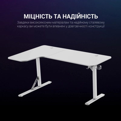 Компьютерный стол GamePro GDC216W White (GDC216W) Винница - изображение 12