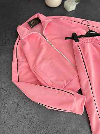 Жіночий повсякденний костюм тринитка петля без утеплення Рожевий, 46/48 Одеса