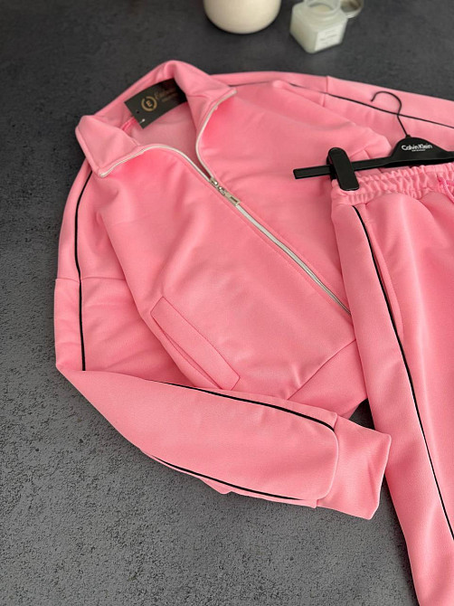 Жіночий повсякденний костюм тринитка петля без утеплення Рожевий, 46/48 Одеса - фото 1