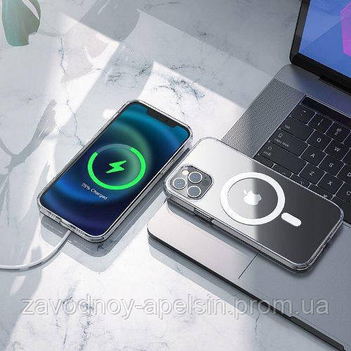 Iphone 13 Pro Max Прозорий чохол MagSafe (hoco) Одеса - фото 4