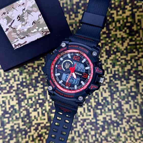 Patriot 012BKRDUAGD Тризуб золото Чорні з червоним + Коробка SBR Київ