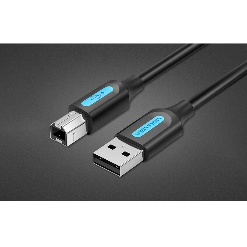 Кабель Vention для принтера USB 2.0 A "тато" - B "тато" Cable 1.5M Black PVC Type COQBG Одеса - фото 2