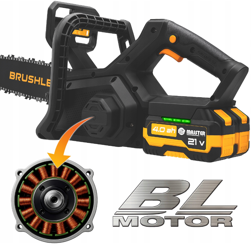 Акумуляторна пила ланцюгова Majster Pro 1200Вт (Польща) Київ - фото 7