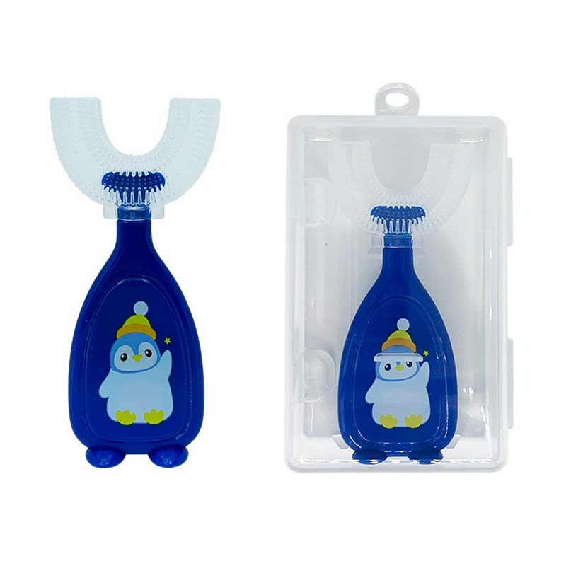 Детская зубная щетка-капа в футляре MGZ-0730(Blue) голубой Винница - изображение 1