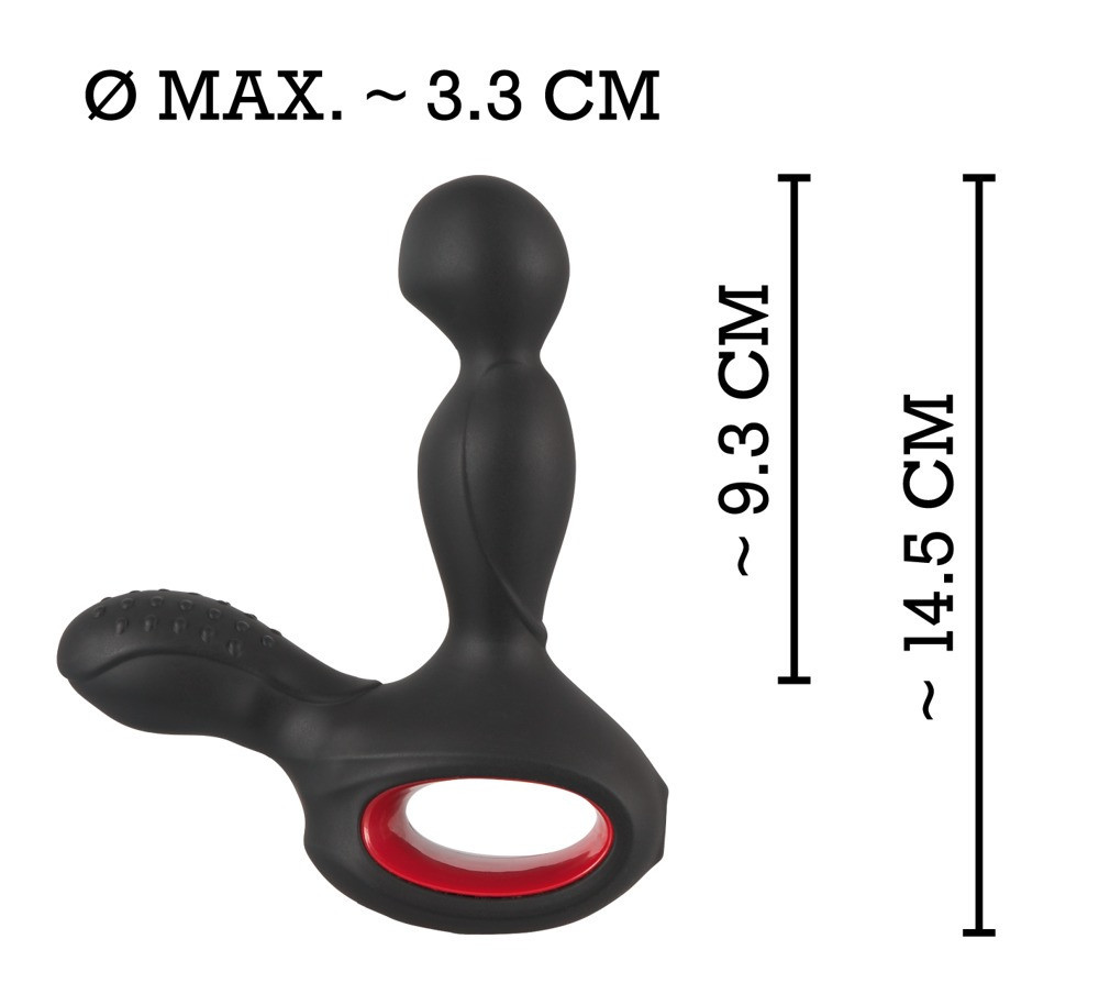 Вибростимулятор простаты с ротацией и подогревом You2Toys Silicone Prostate Plug, черный Sex Aura Киев - изображение 9